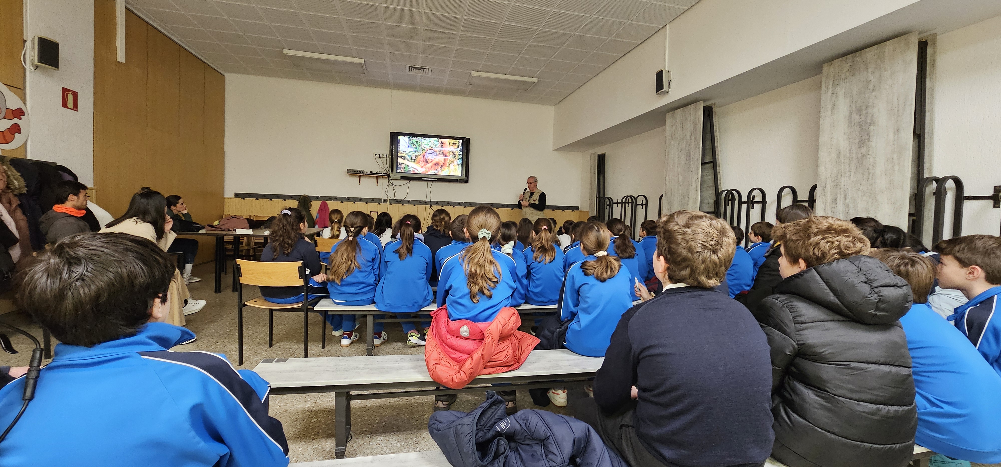 Proyecto Gran Simio con los niños.