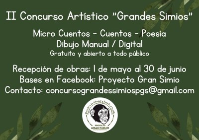 Segundo concurso literario y artístico en defensa de los grandes simios.